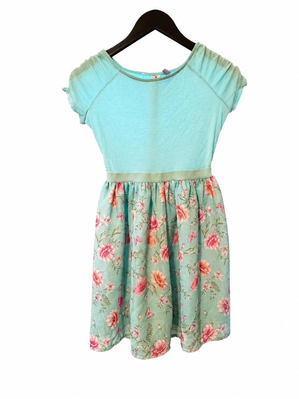 The Children’s Place Mint Floral Dress | Girls Sizee 10/12